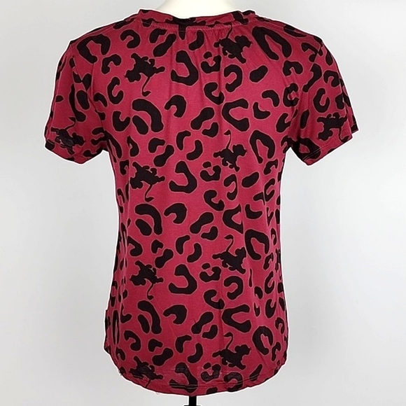 Disney The Lion King Women's Hakuna Matata T-shirt Front Knot Animal Print Sz XS - Picture 2 of 10